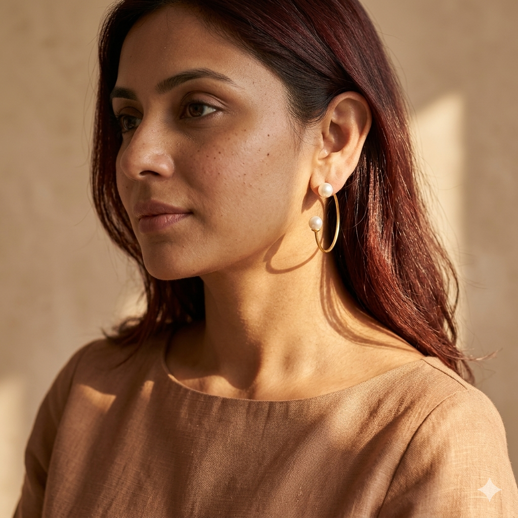 Pearl Hoops