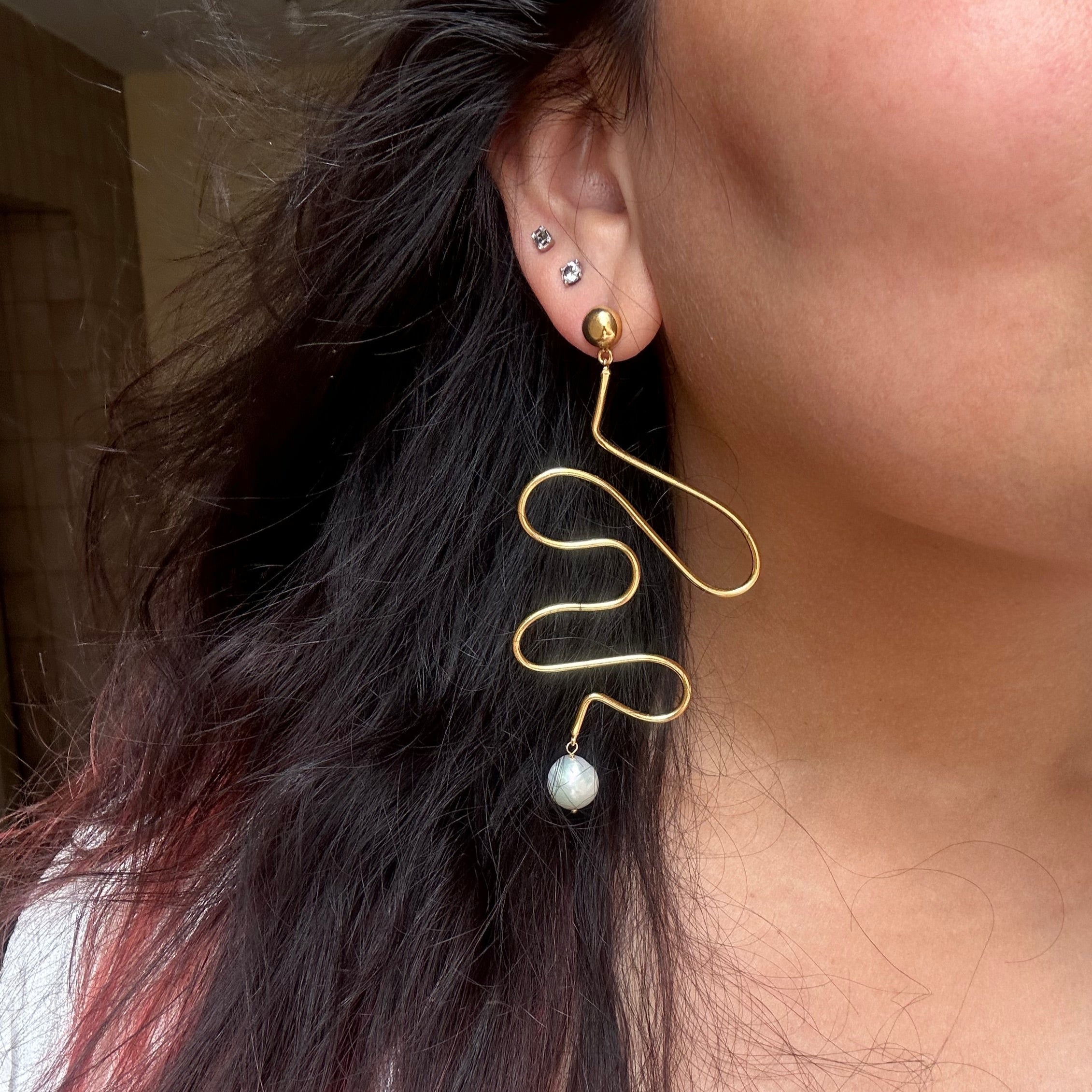 Abstract Earring