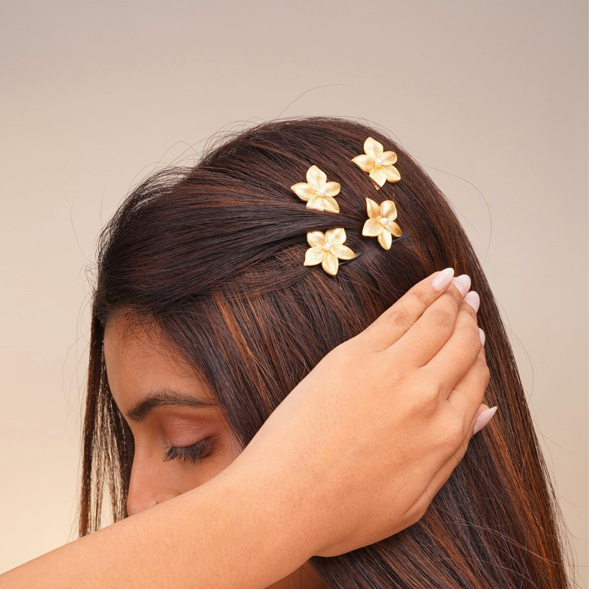 Floral Hairpins - Set of 4